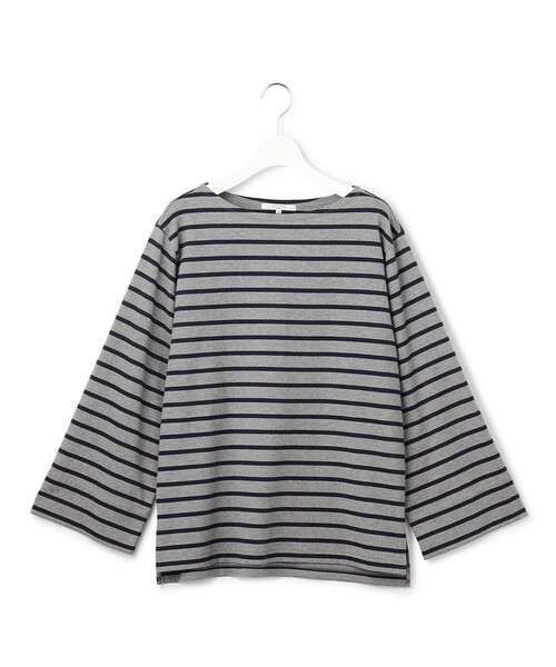 23区(ニジュウサンク)の「ワイドスリーブ Tシャツ(Tシャツ/カットソー・レディース・ホワイト系/グレー系1・38)」の12枚目の写真