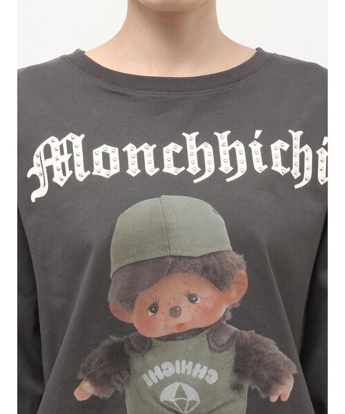 jouetie(ジュエティ)の「【monchhichi×jouetie】スタッズフォトルーズロンT(Tシャツ/カットソー・レディース・ピンク/アイボリー/ブラック・FREE)」の14枚目の写真