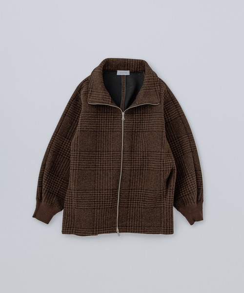 ADAM ET ROPE'(アダムエロペ)の「【定番】ヘリンボンツイードボンディングコーディガン(その他アウター・レディース・ベージュ系その他/ブラウン系その他2/ダークブラウン・38/36)」の19枚目の写真