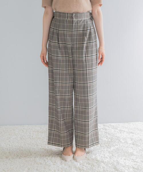URBAN RESEARCH ROSSO WOMEN(アーバンリサーチ ロッソ)の「サイドベルトデザインチェックパンツ(その他パンツ・レディース・ブルー系その他/ベージュ系その他・36/38)」の13枚目の写真