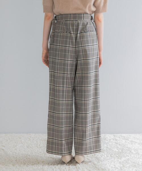 URBAN RESEARCH ROSSO WOMEN(アーバンリサーチ ロッソ)の「サイドベルトデザインチェックパンツ(その他パンツ・レディース・ブルー系その他/ベージュ系その他・36/38)」の15枚目の写真