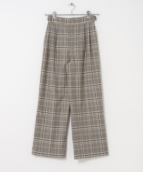 URBAN RESEARCH ROSSO WOMEN(アーバンリサーチ ロッソ)の「サイドベルトデザインチェックパンツ(その他パンツ・レディース・ブルー系その他/ベージュ系その他・36/38)」の18枚目の写真