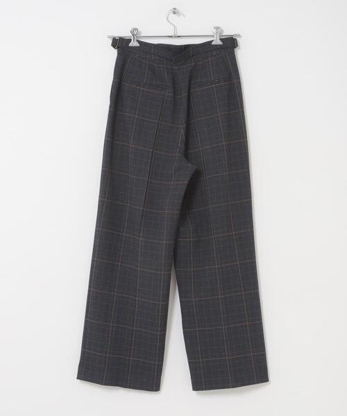 URBAN RESEARCH ROSSO WOMEN(アーバンリサーチ ロッソ)の「サイドベルトデザインチェックパンツ(その他パンツ・レディース・ブルー系その他/ベージュ系その他・36/38)」の4枚目の写真