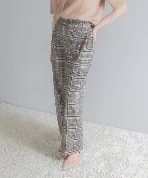 URBAN RESEARCH ROSSO WOMEN(アーバンリサーチ ロッソ)の「サイドベルトデザインチェックパンツ(その他パンツ・レディース・ブルー系その他/ベージュ系その他・36/38)」の13枚目の写真