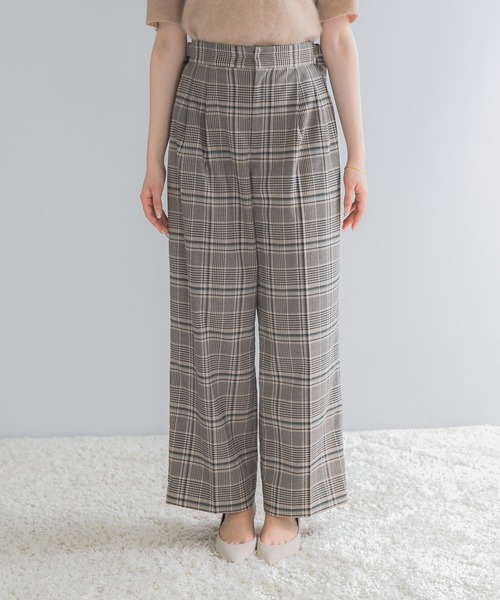 URBAN RESEARCH ROSSO WOMEN(アーバンリサーチ ロッソ)の「サイドベルトデザインチェックパンツ(その他パンツ・レディース・ブルー系その他/ベージュ系その他・36/38)」の16枚目の写真
