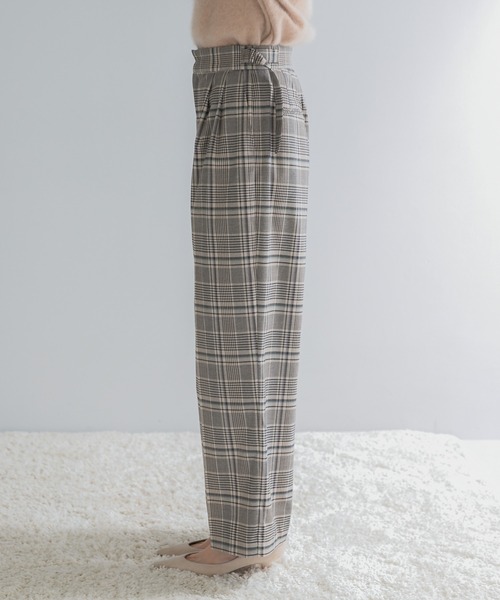 URBAN RESEARCH ROSSO WOMEN(アーバンリサーチ ロッソ)の「サイドベルトデザインチェックパンツ(その他パンツ・レディース・ブルー系その他/ベージュ系その他・36/38)」の17枚目の写真