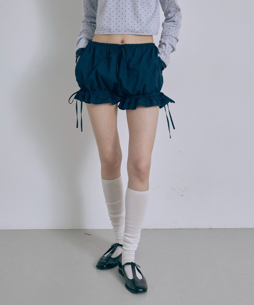 EN NEUME（エンノイム）の「Frill Hem Bloomers（その他パンツ・レディース・ネイビー/オフホワイト/ブラウン・FREE）」の3枚目の写真