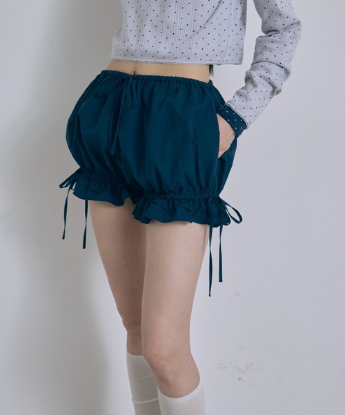 EN NEUME（エンノイム）の「Frill Hem Bloomers（その他パンツ・レディース・ネイビー/オフホワイト/ブラウン・FREE）」の20枚目の写真