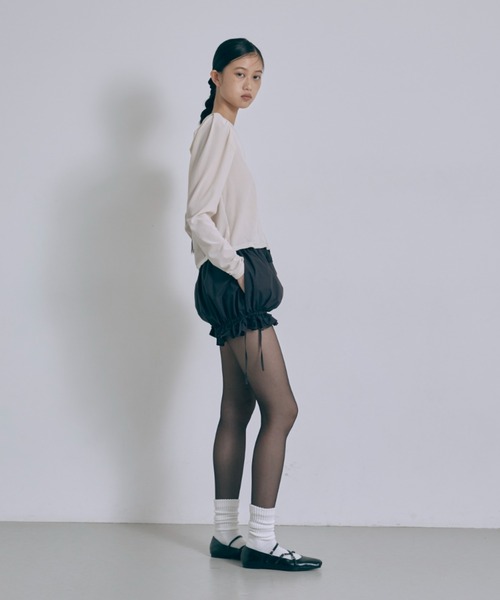 EN NEUME（エンノイム）の「Frill Hem Bloomers（その他パンツ・レディース・ネイビー/オフホワイト/ブラウン・FREE）」の9枚目の写真