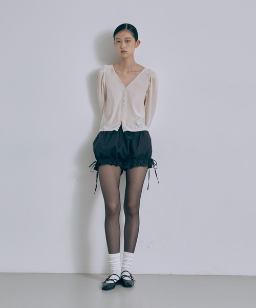 EN NEUME（エンノイム）の「Frill Hem Bloomers（その他パンツ・レディース・ネイビー/オフホワイト/ブラウン・FREE）」の10枚目の写真