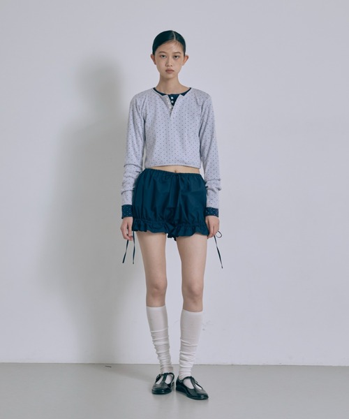 EN NEUME（エンノイム）の「Frill Hem Bloomers（その他パンツ・レディース・ネイビー/オフホワイト/ブラウン・FREE）」の19枚目の写真
