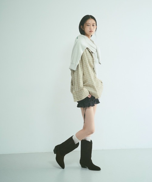 EN NEUME（エンノイム）の「Frill Hem Bloomers（その他パンツ・レディース・ネイビー/オフホワイト/ブラウン・FREE）」の14枚目の写真