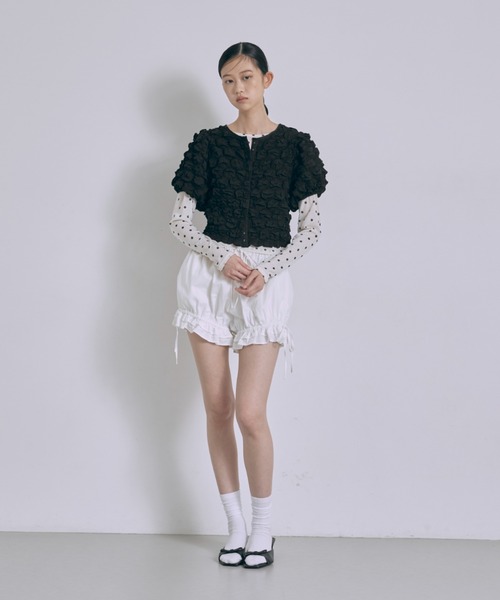EN NEUME（エンノイム）の「Frill Hem Bloomers（その他パンツ・レディース・ネイビー/オフホワイト/ブラウン・FREE）」の7枚目の写真