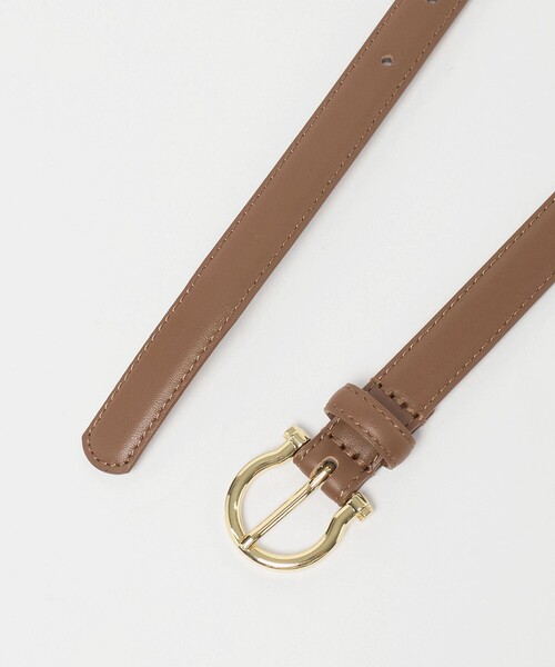 A DAY IN THE LIFE UNITED ARROWS(アデイインザライフユナイテッドアローズ)の「ゴールド バックルベルト <A DAY IN THE LIFE>(ベルト・レディース・ブラウン系/ブラック・FREE)」の5枚目の写真