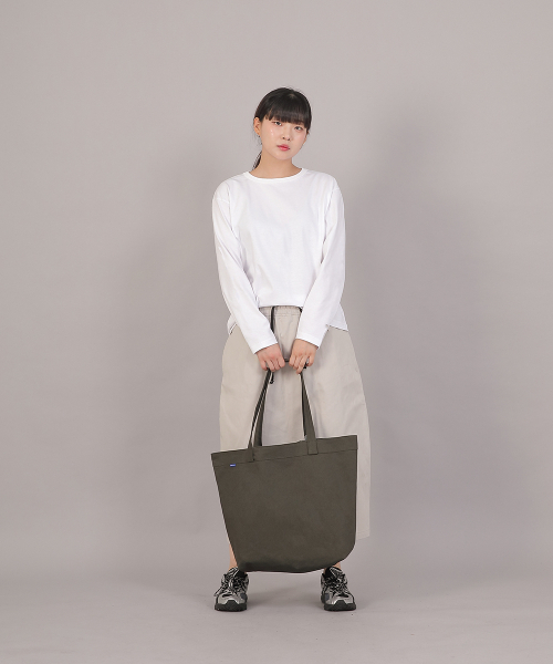 SAINTCREW(セントクルー)の「ビッグサイズトラペーズエコバッグTBE-163カーキ(エコバッグ/サブバッグ・レディース・その他・フリー)」の2枚目の写真
