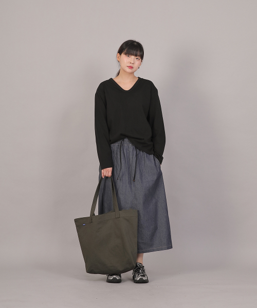 SAINTCREW(セントクルー)の「ビッグサイズトラペーズエコバッグTBE-163カーキ(エコバッグ/サブバッグ・レディース・その他・フリー)」の6枚目の写真