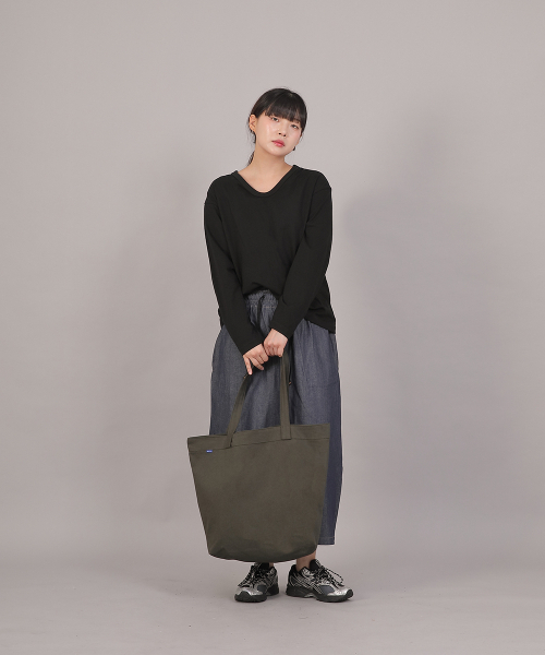 SAINTCREW(セントクルー)の「ビッグサイズトラペーズエコバッグTBE-163カーキ(エコバッグ/サブバッグ・レディース・その他・フリー)」の11枚目の写真