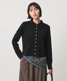 コットン フライス ポロシャツ