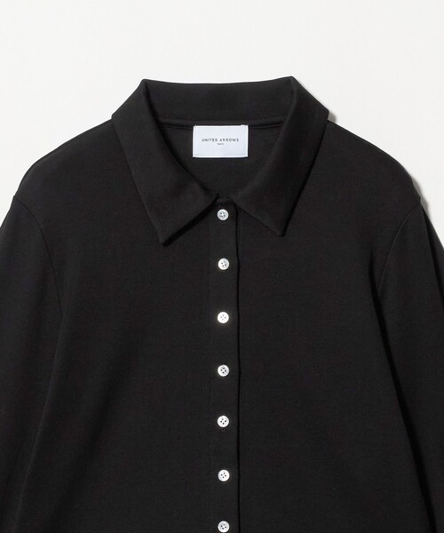 UNITED ARROWS(ユナイテッドアローズ)の「コットン フライス ポロシャツ(Tシャツ/カットソー・レディース・ブラック/ライトピンク/レッド・FREE)」の21枚目の写真