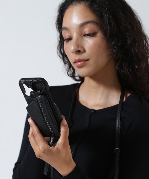 ajew（エジュー）の「ajew/エジュー/別注【ひも付き】iPhone17/17Pro / BLACK（スマホケース/カバー・レディース・ブラック・2/1）」の3枚目の写真