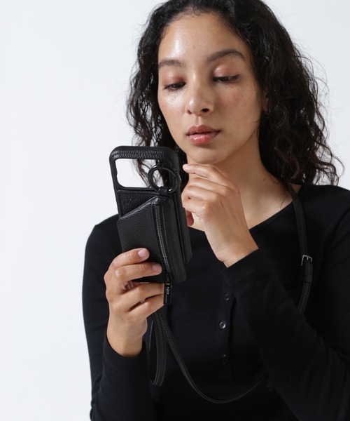 ajew（エジュー）の「ajew/エジュー/別注【ひも付き】iPhone17/17Pro / BLACK（スマホケース/カバー・レディース・ブラック・2/1）」の18枚目の写真