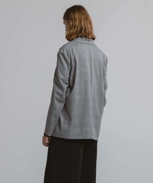 CINOH(チノ)の「HIGH-TWIST WOOL/PEAKED-COLLAR JACKET(テーラードジャケット・メンズ・チェック・46)」の5枚目の写真