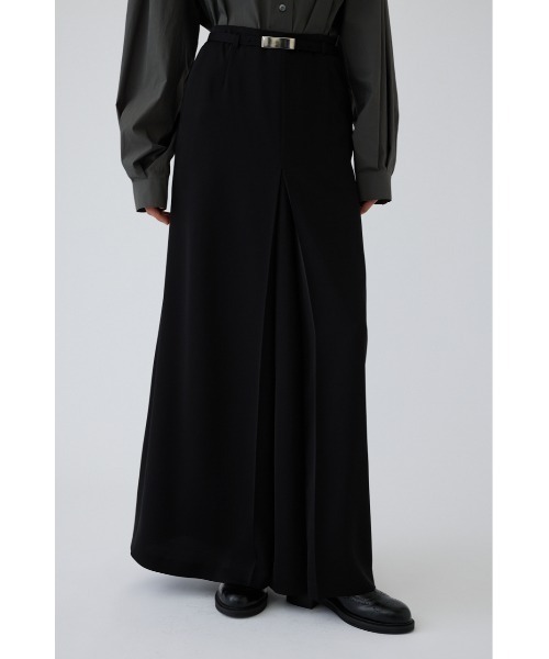 RIM.ARK(リムアーク)の「Belt set tuck pleats SK(ベルト セット タック プリーツ スカート)(スカート・レディース・グレー/ブラック・38/36)」の1枚目の写真