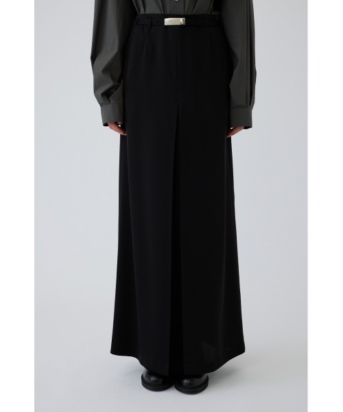 RIM.ARK(リムアーク)の「Belt set tuck pleats SK(ベルト セット タック プリーツ スカート)(スカート・レディース・グレー/ブラック・38/36)」の3枚目の写真