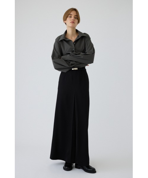RIM.ARK(リムアーク)の「Belt set tuck pleats SK(ベルト セット タック プリーツ スカート)(スカート・レディース・グレー/ブラック・38/36)」の5枚目の写真