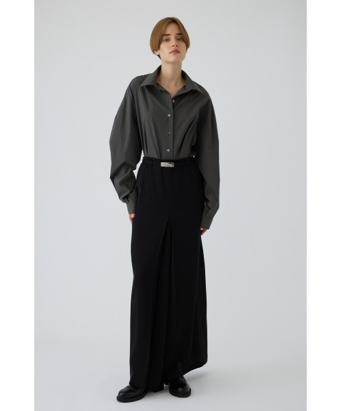 RIM.ARK(リムアーク)の「Belt set tuck pleats SK(ベルト セット タック プリーツ スカート)(スカート・レディース・グレー/ブラック・38/36)」の7枚目の写真