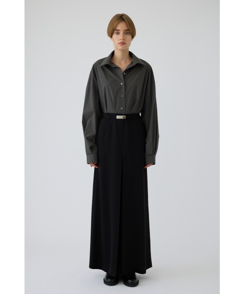 RIM.ARK(リムアーク)の「Belt set tuck pleats SK(ベルト セット タック プリーツ スカート)(スカート・レディース・グレー/ブラック・38/36)」の10枚目の写真