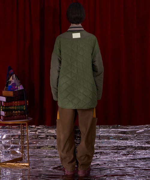 Nora Lily(ノラリリー)の「【Nora Lily】Bi Quilting Zip-up Blouson(ブルゾン・レディース・カーキ/グレー/ネイビー・FREE)」の14枚目の写真