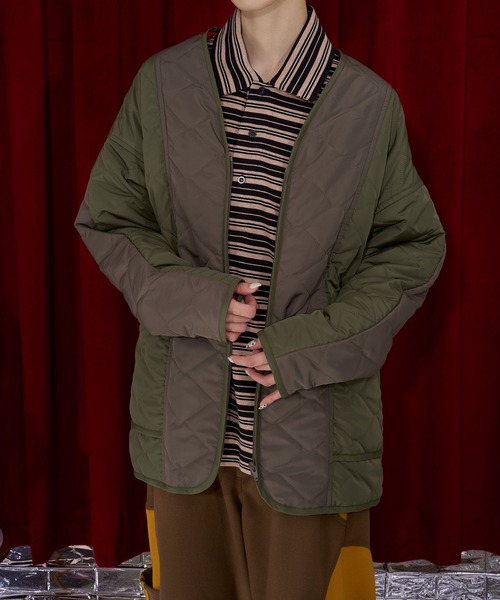 Nora Lily(ノラリリー)の「【Nora Lily】Bi Quilting Zip-up Blouson(ブルゾン・レディース・カーキ/グレー/ネイビー・FREE)」の17枚目の写真