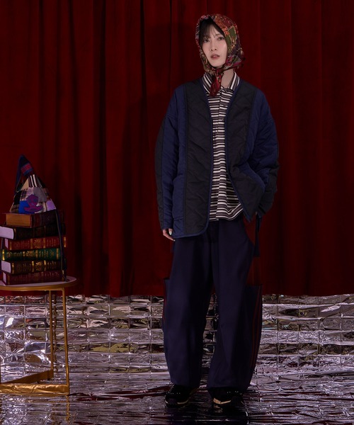 Nora Lily(ノラリリー)の「【Nora Lily】Bi Quilting Zip-up Blouson(ブルゾン・レディース・カーキ/グレー/ネイビー・FREE)」の22枚目の写真