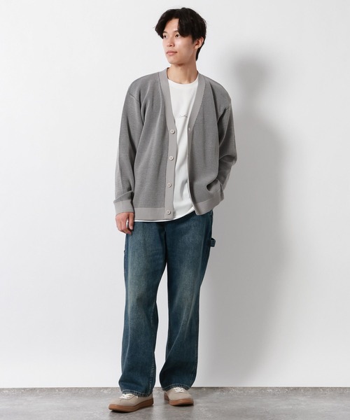 GLOBAL WORK（グローバルワーク）の「トクトク2SET/ワッフルカーディガン/1069468（カーディガン/ボレロ・メンズ・ブルー系その他4/グレー系その他4/ブラック/ワインレッド/グリーン・X-LARGE/LARGE/MEDIUM/SMALL）」の14枚目の写真