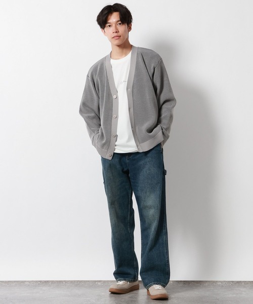 GLOBAL WORK（グローバルワーク）の「トクトク2SET/ワッフルカーディガン/1069468（カーディガン/ボレロ・メンズ・ブルー系その他4/グレー系その他4/ブラック/ワインレッド/グリーン・X-LARGE/LARGE/MEDIUM/SMALL）」の15枚目の写真