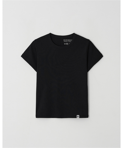 BLUEBRICK(ブルーブリック)の「Base round t-shirt (10colors)(Tシャツ/カットソー・レディース・スカイブルー/ブラック/ブラウン/レッド/ピンク/アイボリー/オートミール/レモンイエロー・SMALL/MEDIUM)」の2枚目の写真