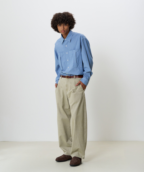 NOUN(ノウン)の「テーパードチノパンツ (ライトベージュ)(その他パンツ・メンズ・その他・0/2/1)」の3枚目の写真