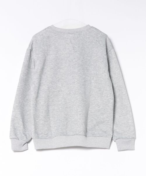 Alvia(アルビア)の「リボント刺繍ゆったりトレーナー(パーカー・レディース・グレー・M)」の2枚目の写真