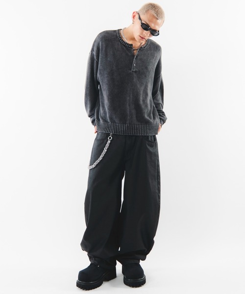SHORT ROUND(ショートラウンド)の「SHORT ROUND/【26年秋冬新作】コ-ティングカーブデニムパンツ(デニムパンツ・メンズ・ブラック系3・LARGE/MEDIUM)」の6枚目の写真