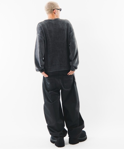 SHORT ROUND(ショートラウンド)の「SHORT ROUND/【26年秋冬新作】コ-ティングカーブデニムパンツ(デニムパンツ・メンズ・ブラック系3・LARGE/MEDIUM)」の19枚目の写真