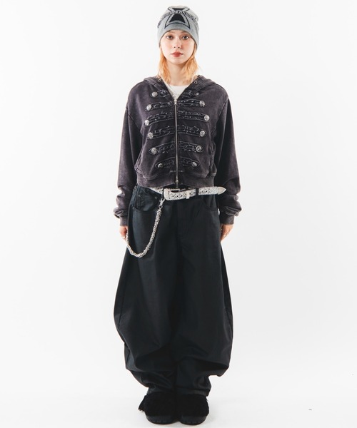 SHORT ROUND(ショートラウンド)の「SHORT ROUND/【26年秋冬新作】コ-ティングカーブデニムパンツ(デニムパンツ・メンズ・ブラック系3・LARGE/MEDIUM)」の2枚目の写真