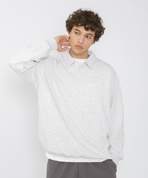 URBAN RESEARCH Sonny Label(アーバンリサーチサニーレーベル)の「ボンディング襟付きプルオーバー(ポロシャツ・メンズ・ネイビー/ブラック/グレー・LARGE/MEDIUM)」の2枚目の写真
