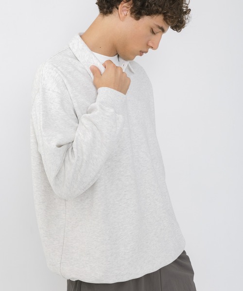 URBAN RESEARCH Sonny Label(アーバンリサーチサニーレーベル)の「ボンディング襟付きプルオーバー(ポロシャツ・メンズ・ネイビー/ブラック/グレー・LARGE/MEDIUM)」の12枚目の写真