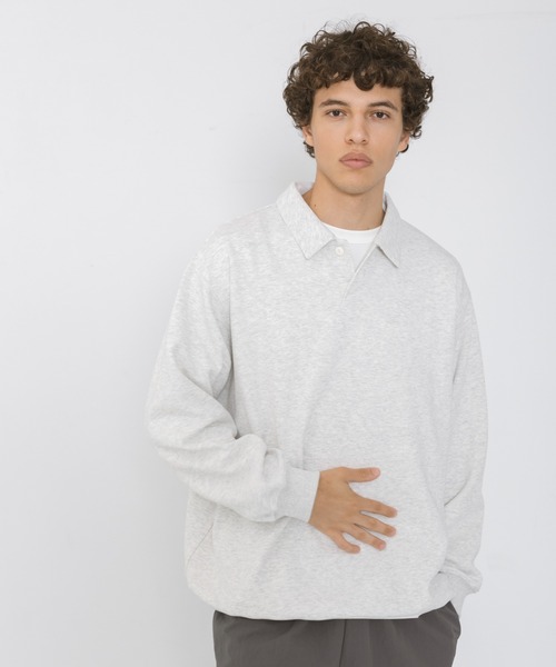 URBAN RESEARCH Sonny Label(アーバンリサーチサニーレーベル)の「ボンディング襟付きプルオーバー(ポロシャツ・メンズ・ネイビー/ブラック/グレー・LARGE/MEDIUM)」の15枚目の写真