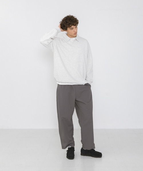 URBAN RESEARCH Sonny Label(アーバンリサーチサニーレーベル)の「ボンディング襟付きプルオーバー(ポロシャツ・メンズ・ネイビー/ブラック/グレー・LARGE/MEDIUM)」の19枚目の写真
