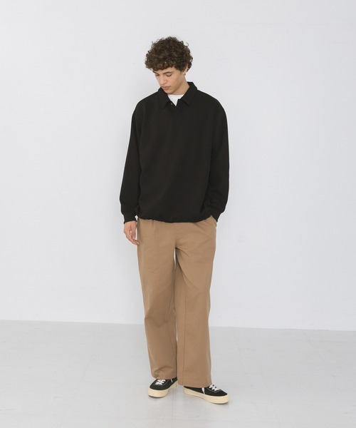 URBAN RESEARCH Sonny Label(アーバンリサーチサニーレーベル)の「ボンディング襟付きプルオーバー(ポロシャツ・メンズ・ネイビー/ブラック/グレー・LARGE/MEDIUM)」の8枚目の写真