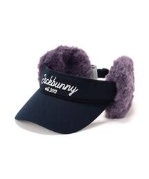 Jack Bunny!!（ジャックバニー）の「ファー耳当て付きバイザー（キャップ）」