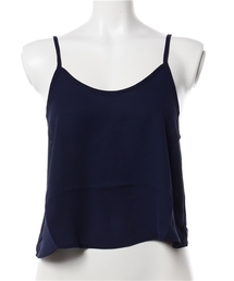 Luz Llena (philter) | [存在感ある上品さ]ジョーゼットUネッククロップドキャミソール(キャミソール)