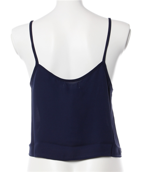 Luz Llena (philter)（ラズレナ　フィルター）の「[存在感ある上品さ]ジョーゼットUネッククロップドキャミソール（キャミソール・レディース・ベージュ/ネイビー/キャメル/アイボリー/ブラック・MEDIUM/LARGE）」の14枚目の写真